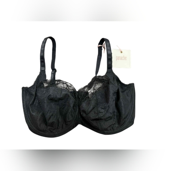 Panache NWT Jasmine Balconnet Bra Black Lace Size 34GG - Picture 1 of 6